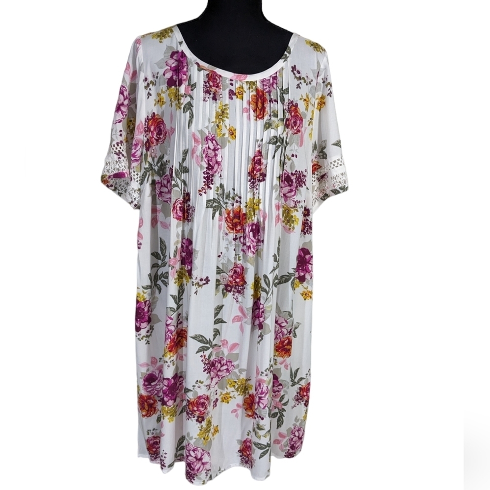 Torrid Floral Midi Dress - White and Pink